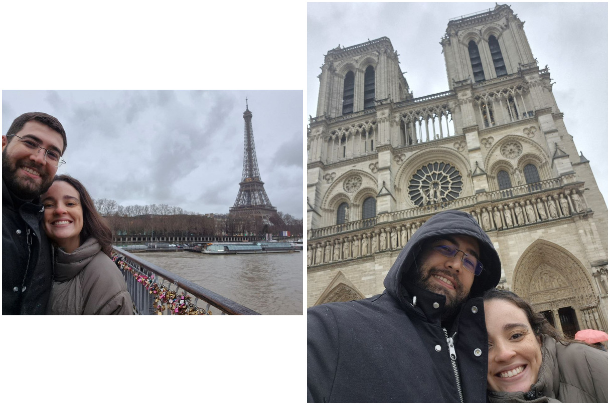 Paris — Eiffel Tower and Notre-Dame